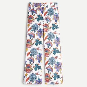 J Crew Paisley Floral Crop Pant